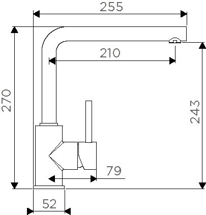 Смеситель Omoikiri Nakagawa-CA 4994315