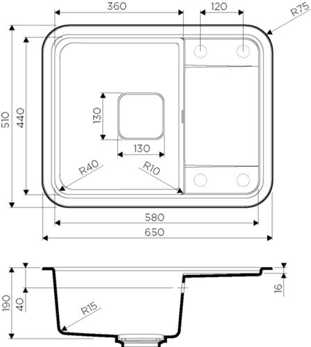 Мойка Omoikiri Tasogare-65-PA пастила 4993481