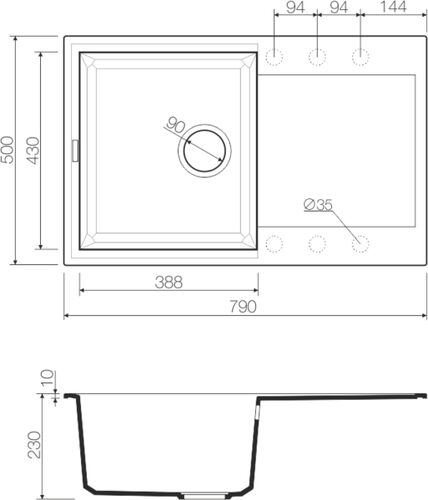 Мойка Omoikiri Sakaime 79-GR Tetogranit/leningrad grey 4993553