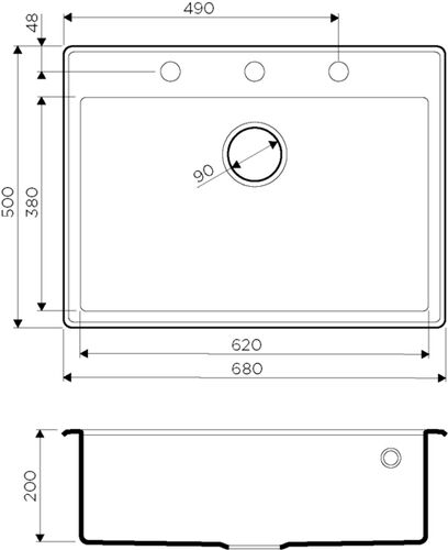 Мойка Omoikiri Tedori-68-GR Tetogranit/leningrad grey 4993570