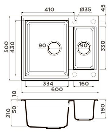 Мойка Omoikiri Sakaime 60-2-GR Tetogranit/leningrad grey 4993554