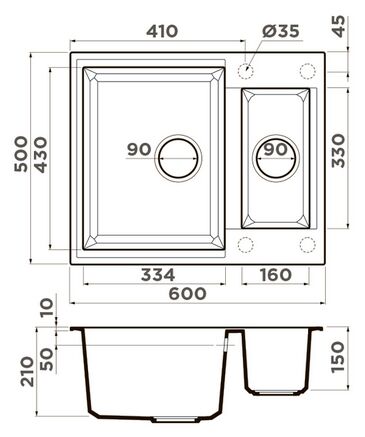 Мойка Omoikiri Sakaime 60-2-SA Tetogranit/бежевый 4993910