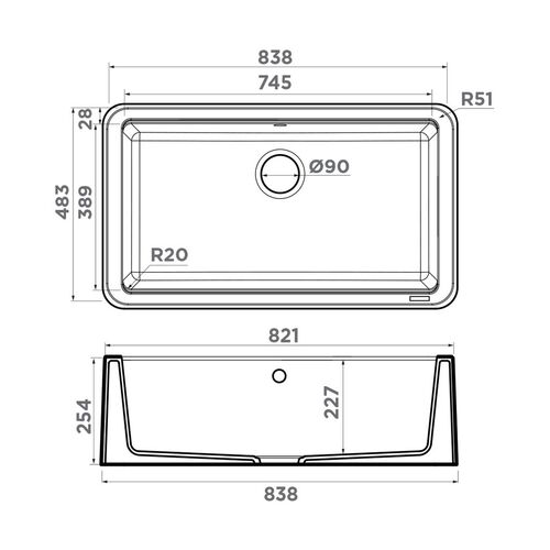 Мойка Omoikiri Tarento 83-BL Tetogranit/черный 4993178