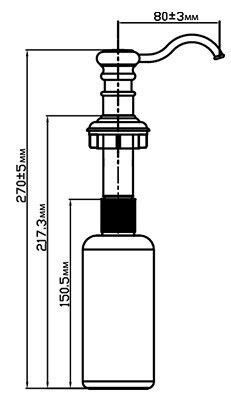 Дозатор Omoikiri OM-01-WH